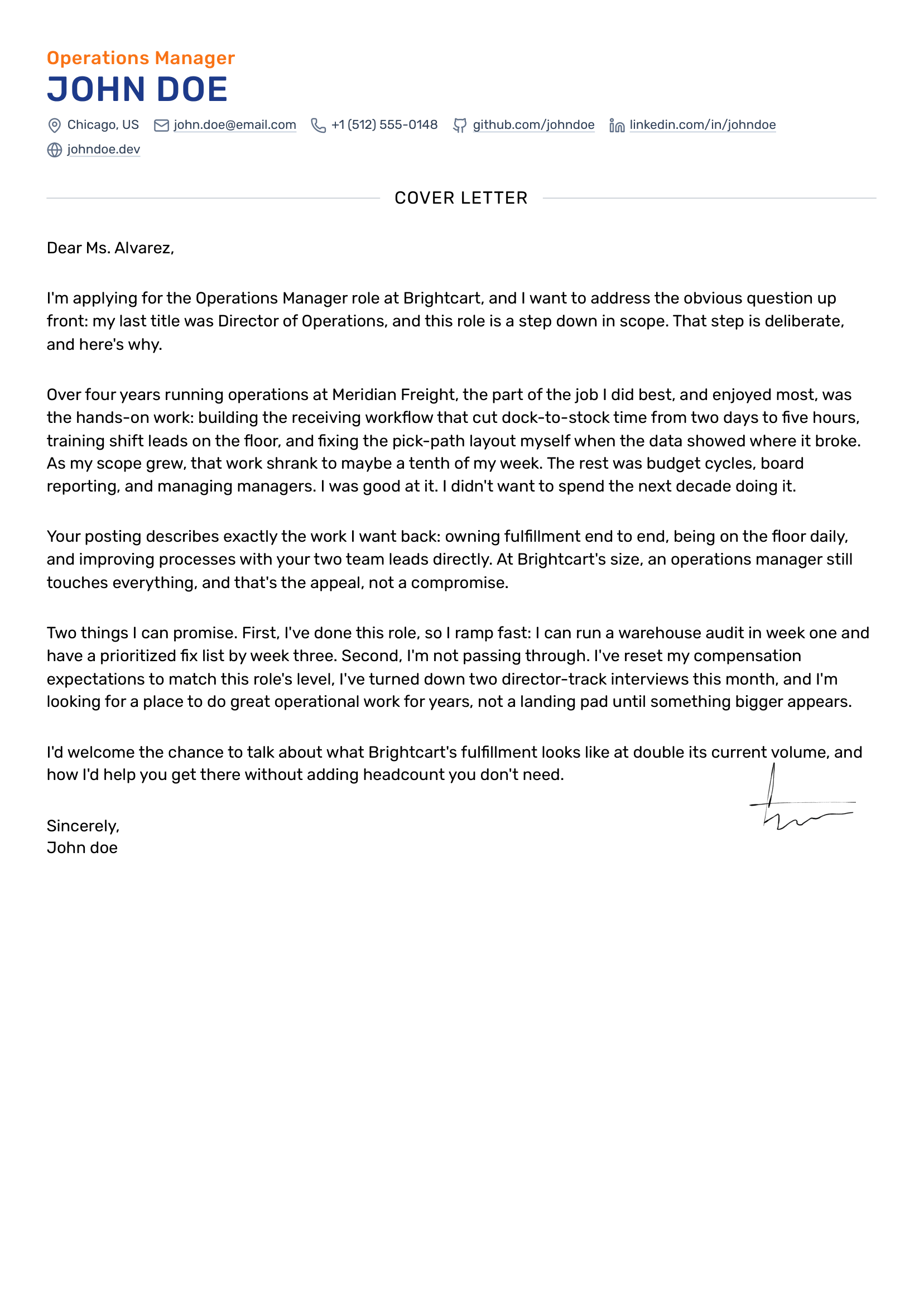 Overqualified for the Job? A Cover Letter Example That Proves Your Fit